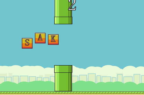 Flappy Text gameplay